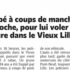 Vieux-Lille : tabassé à coups de pioche pour sa voiture. Inacceptable.